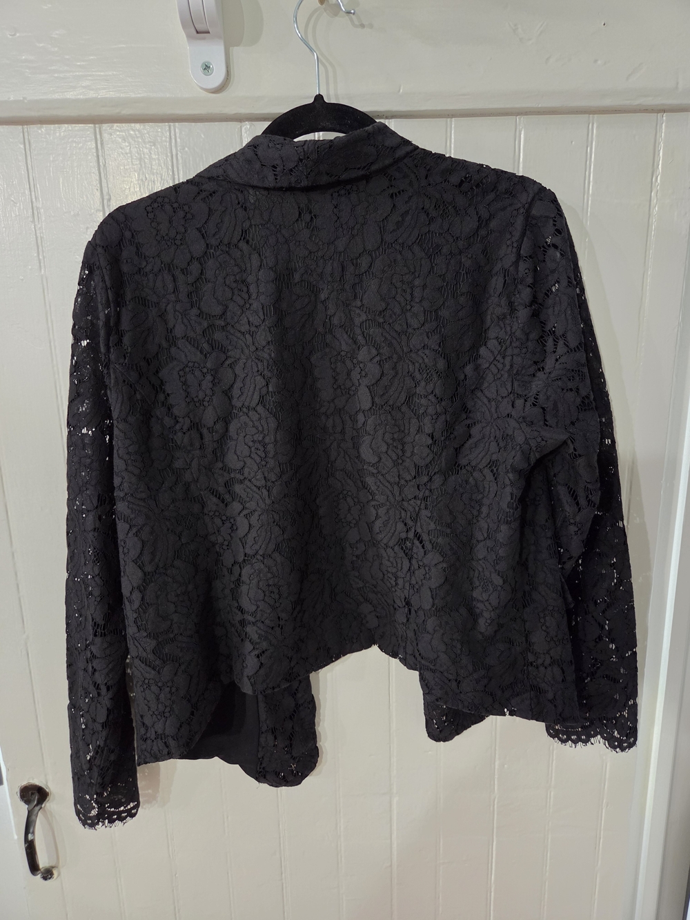 Torrid Black Lace Open-Front Blazer Jacket - Picture 3 of 6